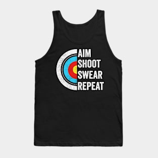 Aim Shoot Swear Repeat Tank Top